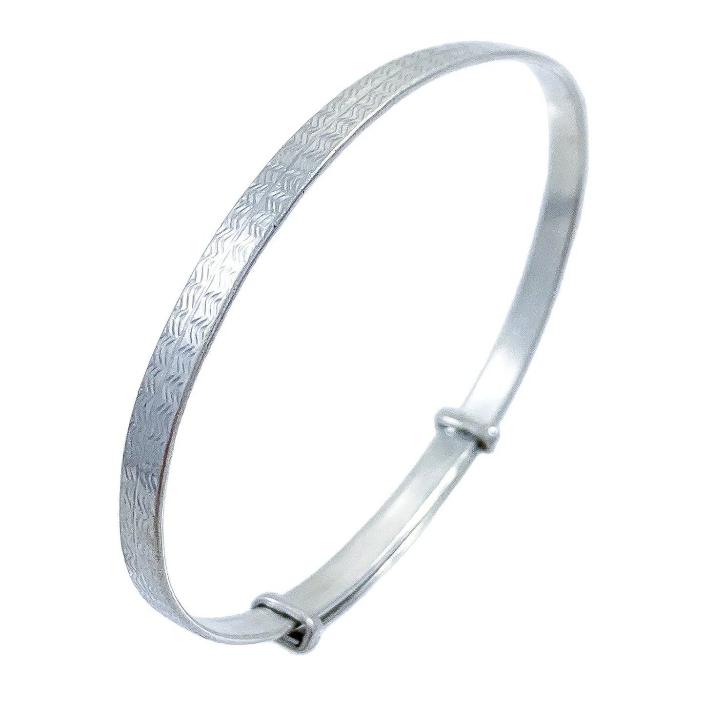 1930s Art Deco sterling silver child’s expandable buckle bracelet by Henry Griffith & Sons