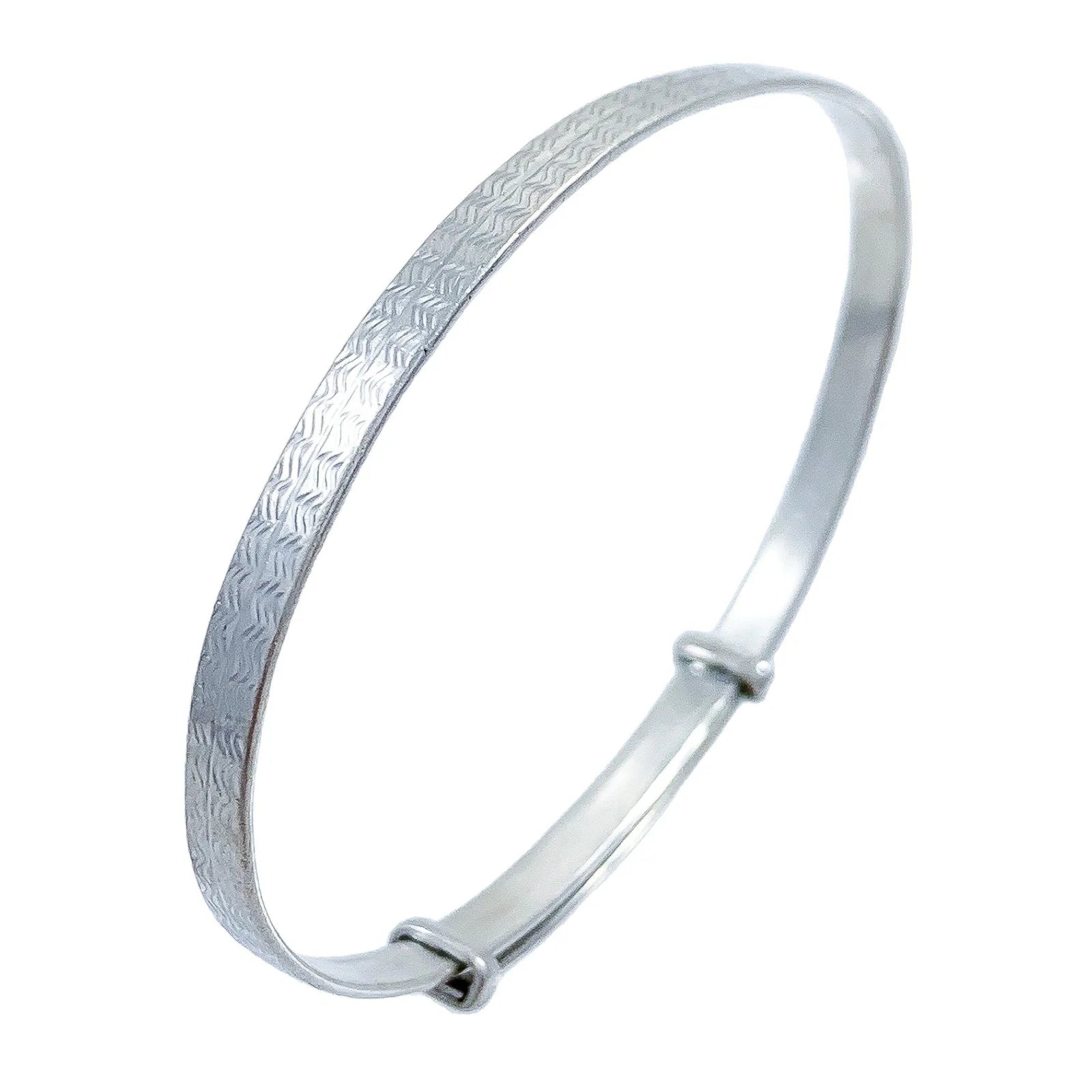 1930s Art Deco sterling silver child’s expandable buckle bracelet by Henry Griffith & Sons
