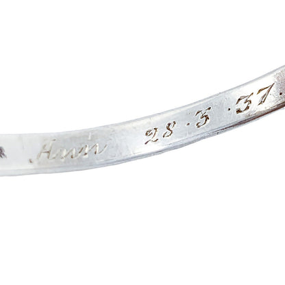 1930s Art Deco sterling silver child’s expandable buckle bracelet by Henry Griffith & Sons