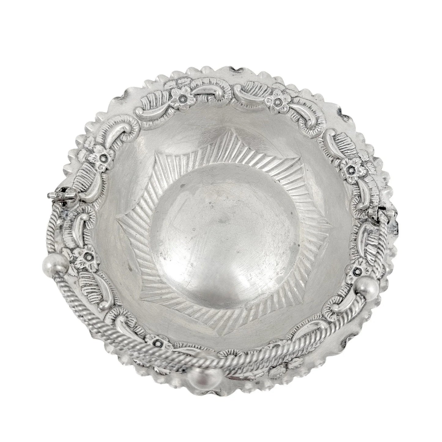 Victorian sterling silver sweetmeat dish / bonbon basket