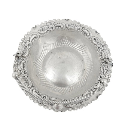 Victorian sterling silver sweetmeat dish / bonbon basket