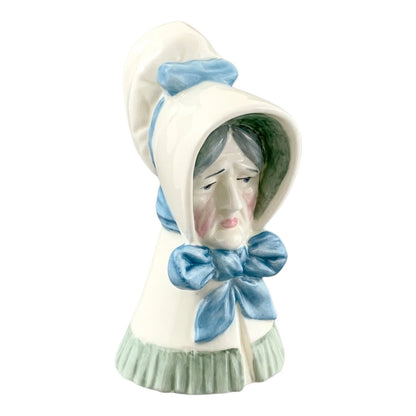 Vintage Royal Worcester porcelain candle snuffer - "Old Woman"