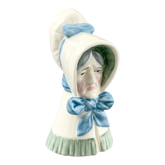 Vintage Royal Worcester porcelain candle snuffer - "Old Woman"