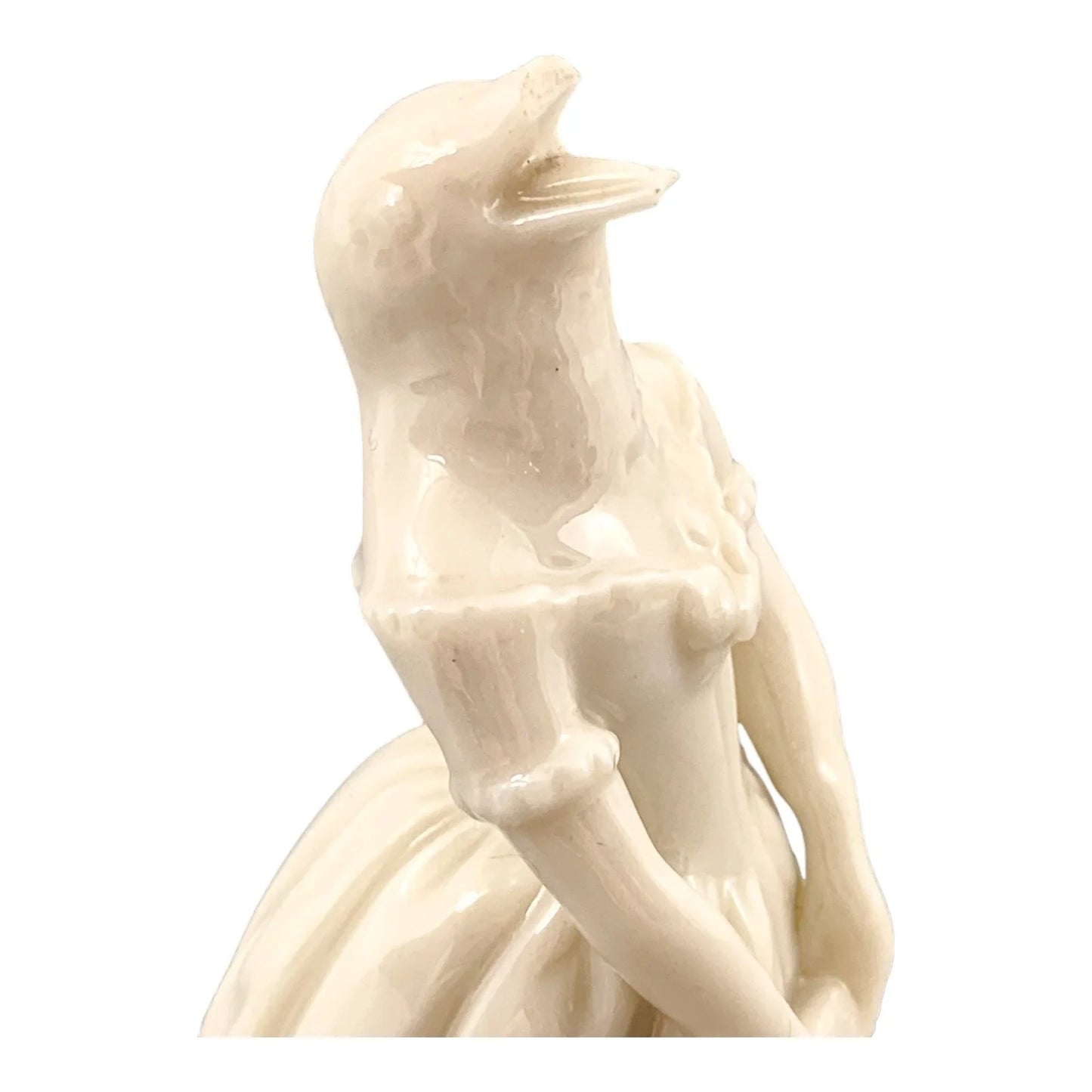 Rare Royal Worcester candle snuffer - "Confidence", Jenny Lind (Swedish Nightingale)