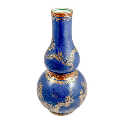 1900's Daisy Makeig-Jones for Wedgwood porcelain double gourd "Celestial Dragon" vase