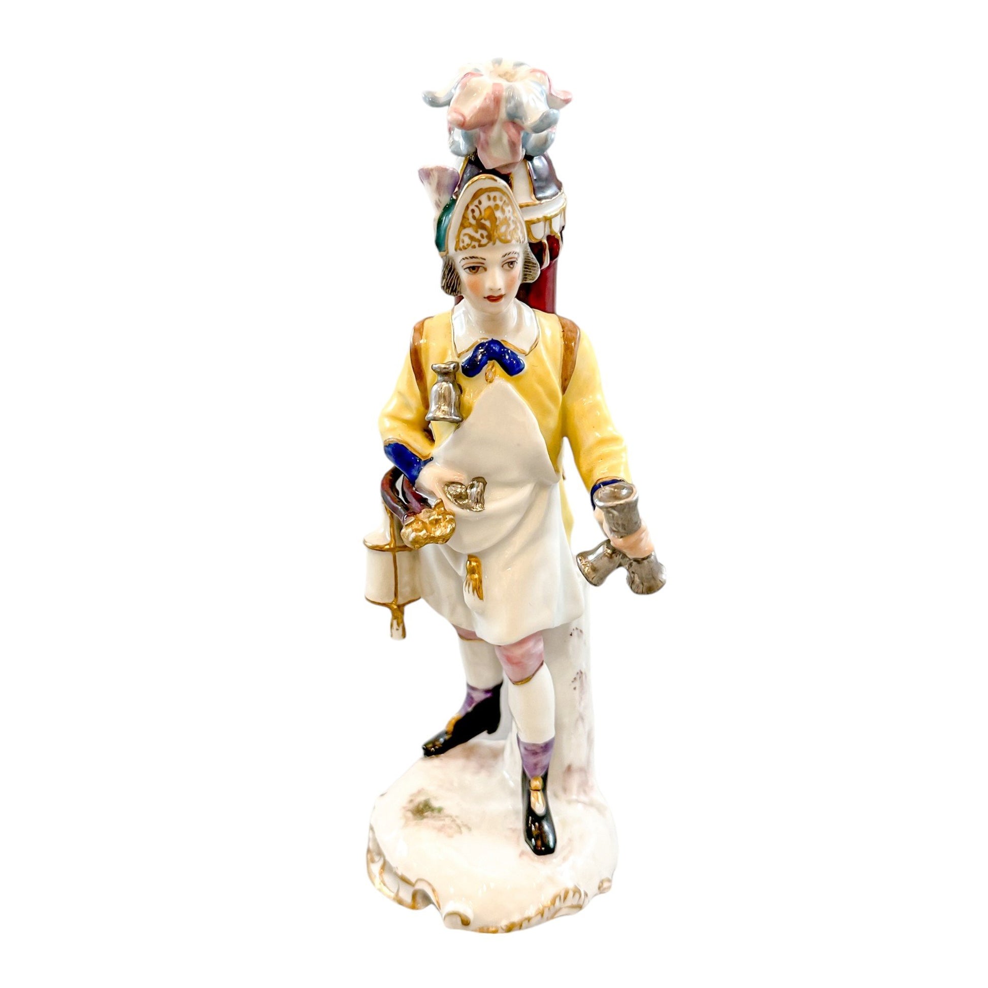 19th century French Samson, Paris porcelain figurine of fireman