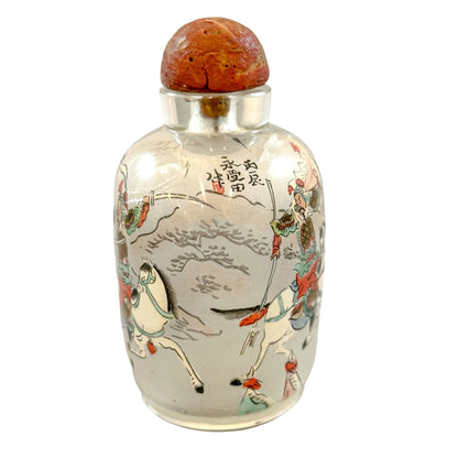 Qing dynasty Yong Shoutian "Romance of the Three Kingdoms" snuff bottle