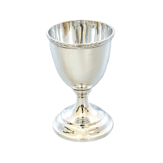 Edwardian sterling silver egg cup / shot glass / Christening or Kiddush cup