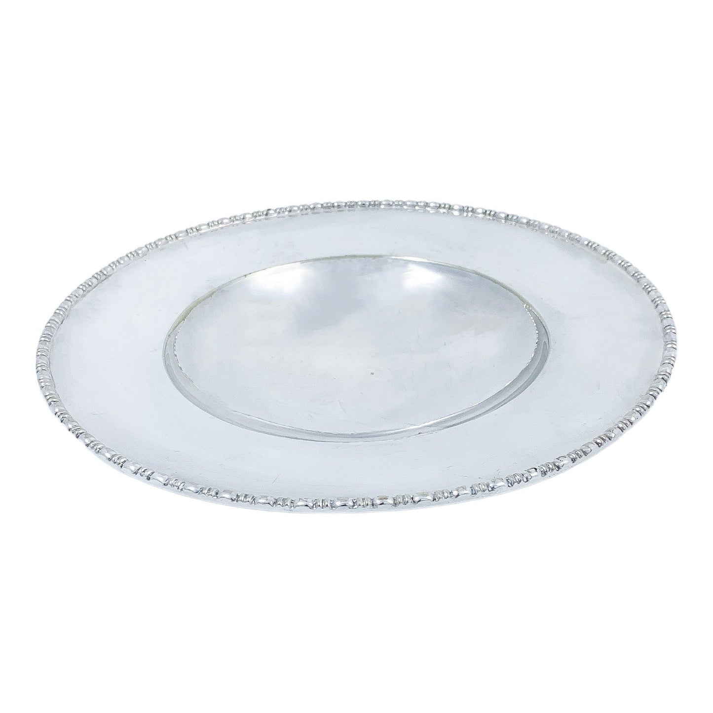 Edwardian Mappin & Webb silver plated round fruit bowl tazza centrepiece