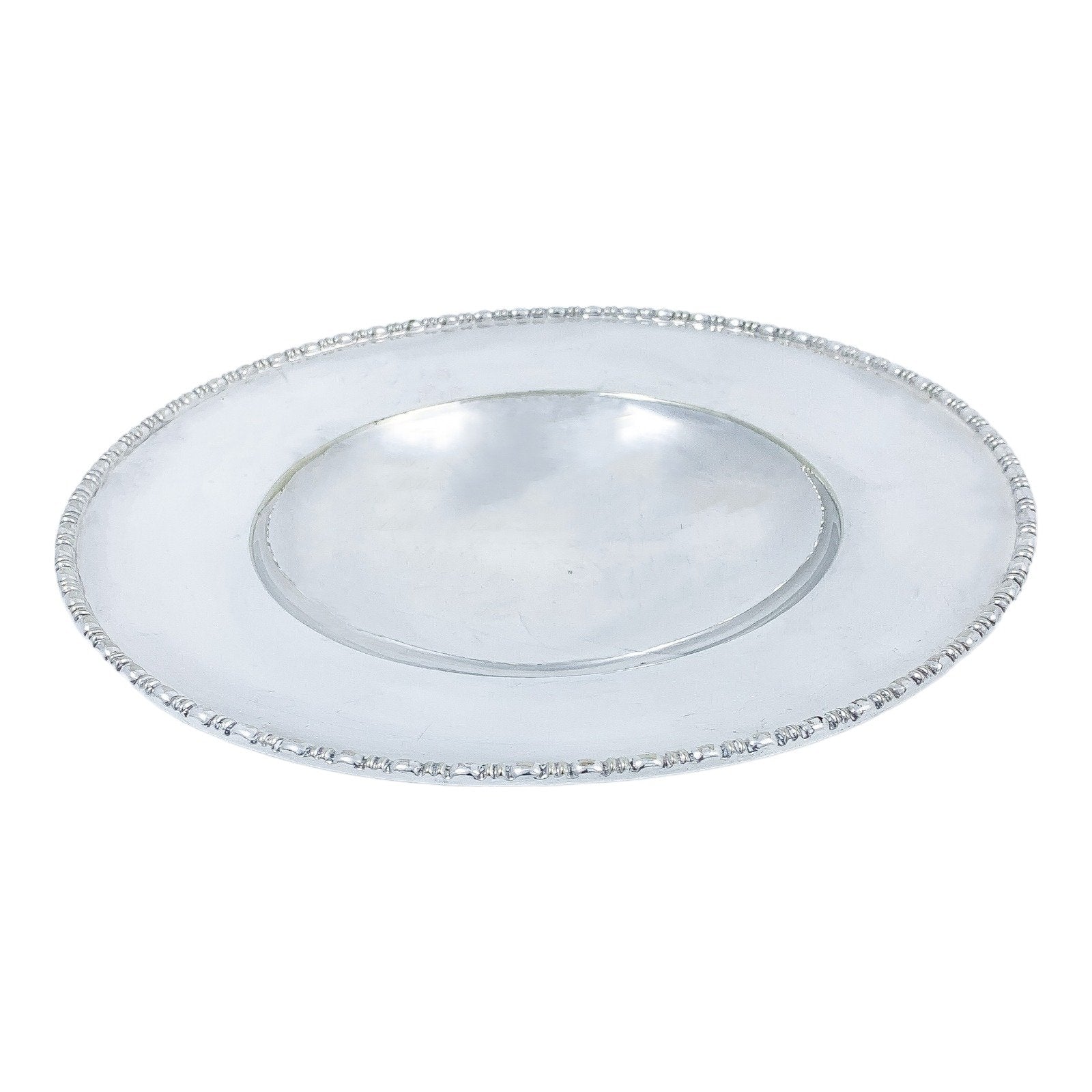 Edwardian Mappin & Webb silver plated round fruit bowl tazza centrepiece