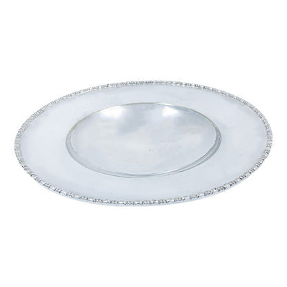 Edwardian Mappin & Webb silver plated round fruit bowl tazza centrepiece