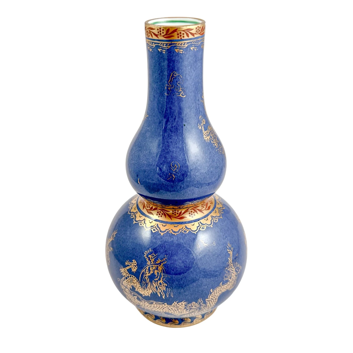 1900's Daisy Makeig-Jones for Wedgwood porcelain double gourd "Celestial Dragon" vase