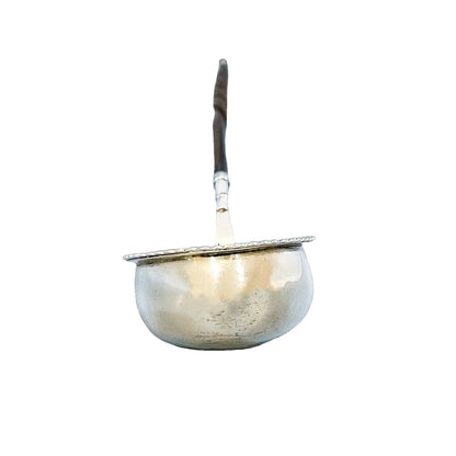 Sterling silver Georgian toddy / punch ladle with twist handle