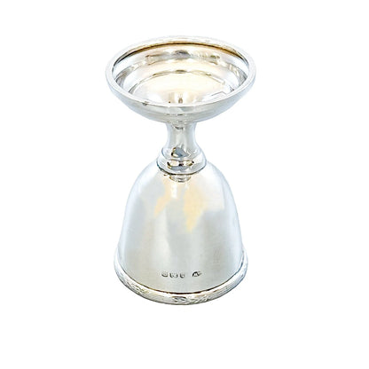 Edwardian sterling silver egg cup / shot glass / Christening or Kiddush cup