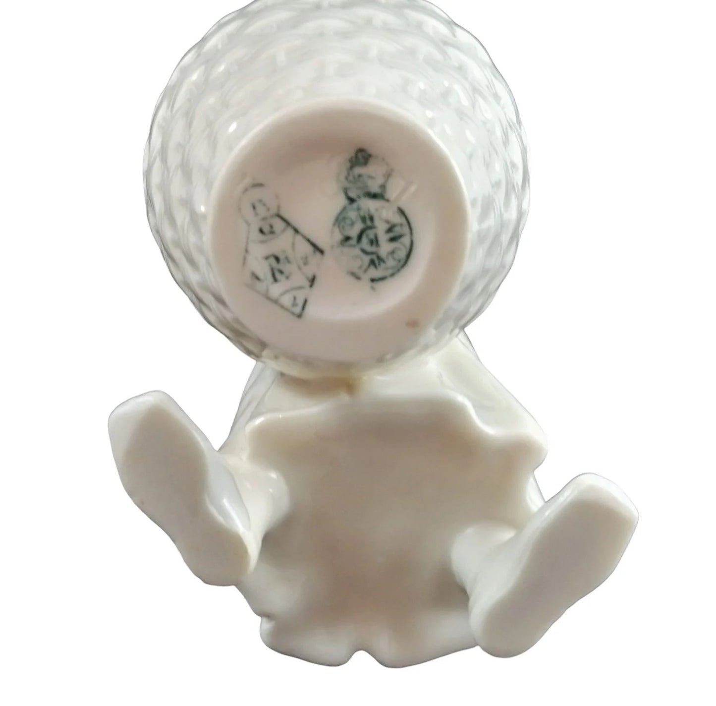 Victorian Royal Worcester "Kate Greenaway" porcelain figurine of young girl with basket modelled by James Hadley