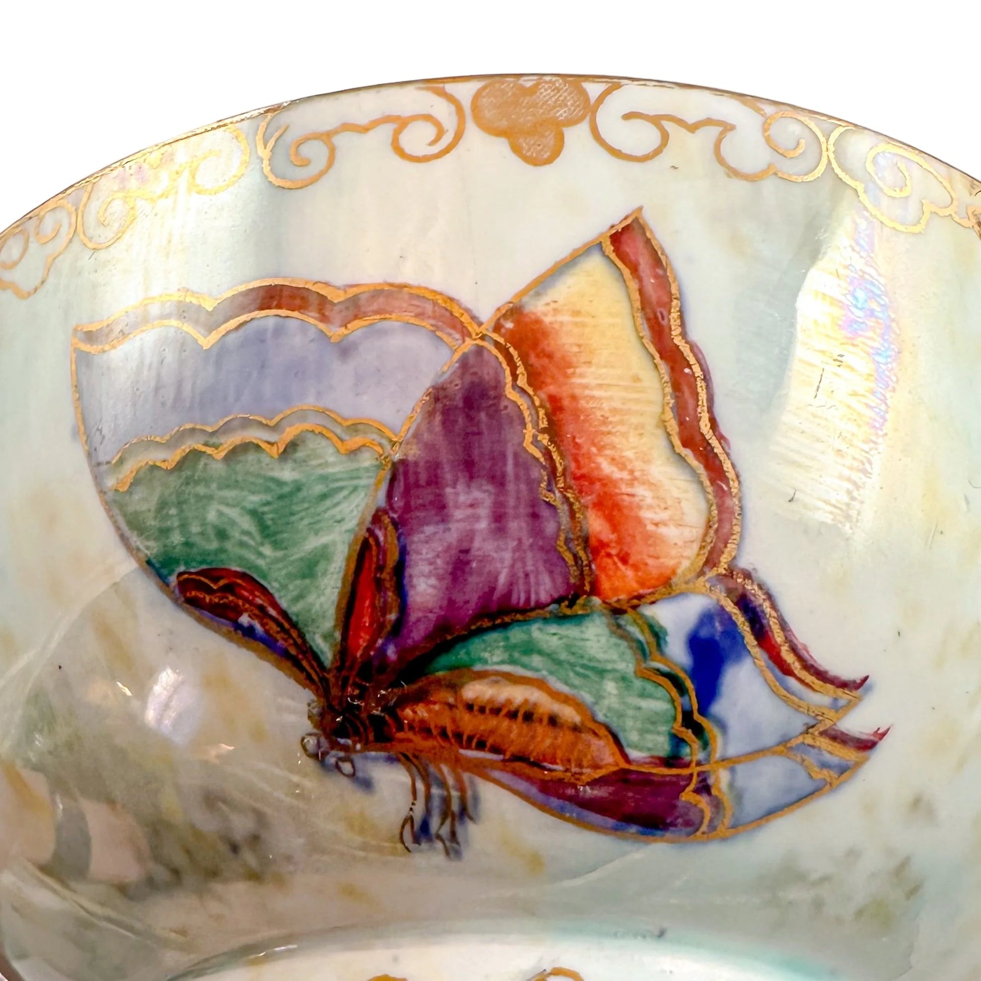 Wedgwood Daisy Makeig-Jones Fairyland lustre porcelain "Butterfly" tea bowl