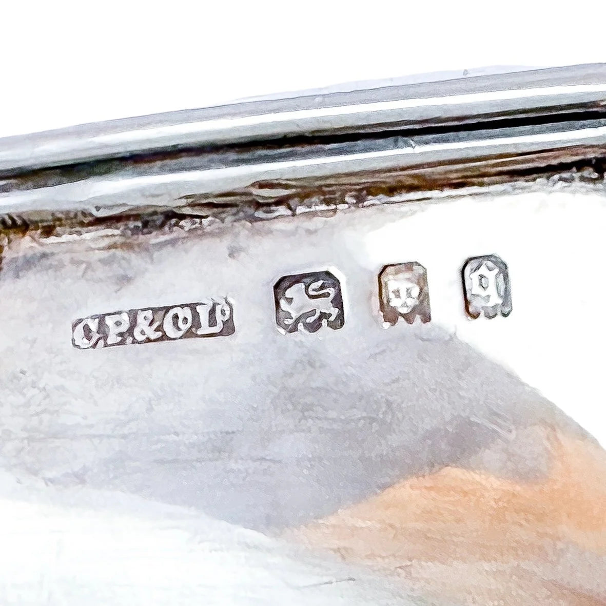Art Deco sterling silver pedestal octagonal sweetmeat basket / bonbon dish
