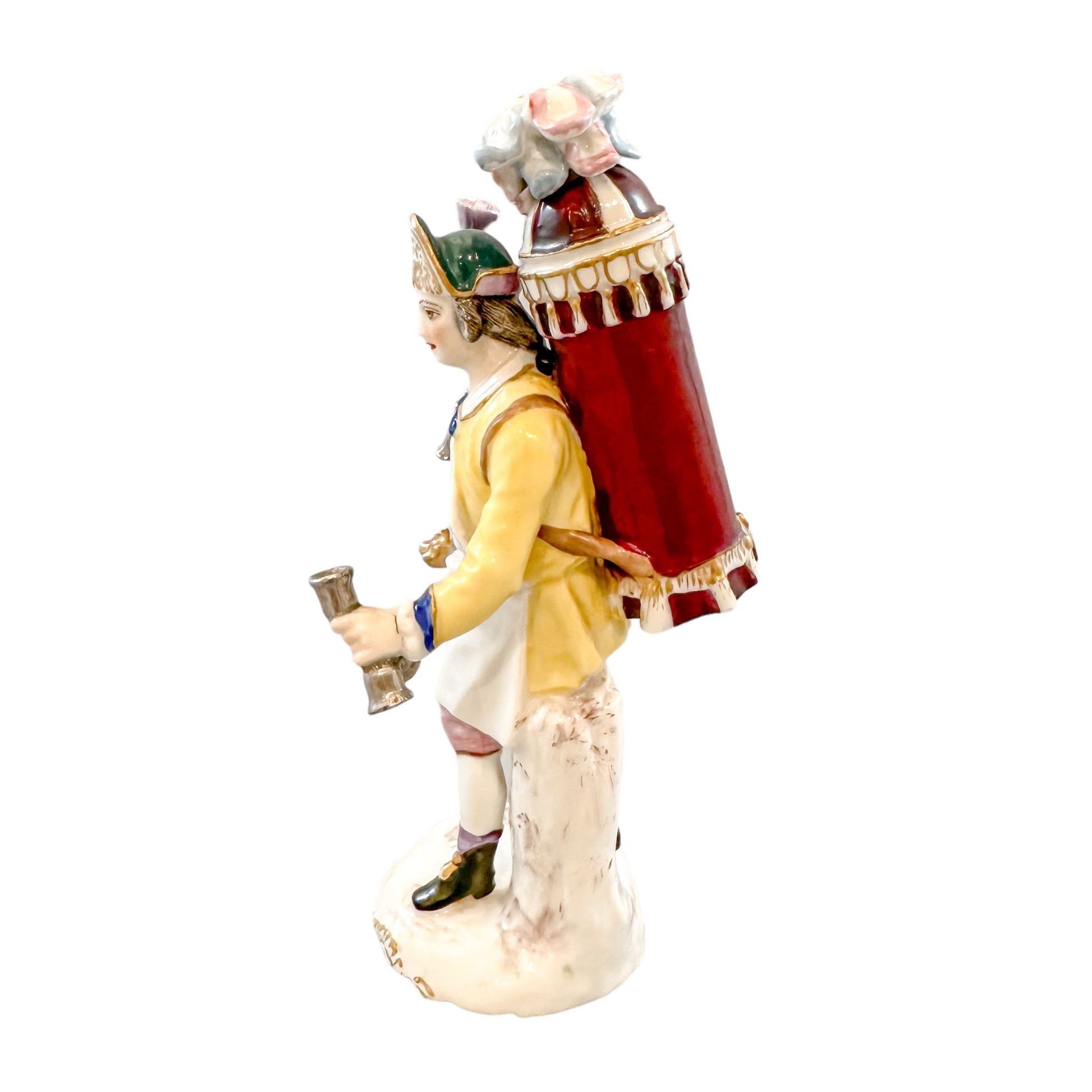 19th century French Samson, Paris porcelain figurine of fireman