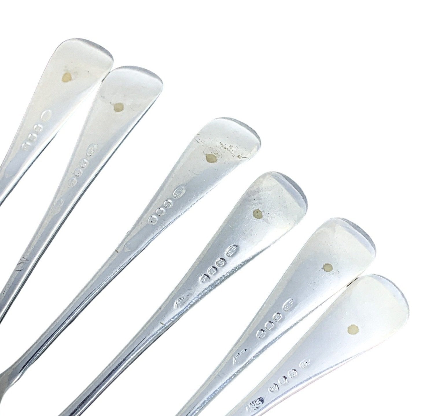 Silver plated Art Nouveau fish cutlery set for 6 people with high-relief scrolls and vacant cartouches