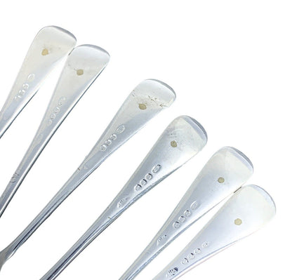 Silver plated Art Nouveau fish cutlery set for 6 people with high-relief scrolls and vacant cartouches
