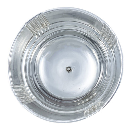 Art Deco silver plated round entrée serving tureen dish with original liner, Goldsmiths Co