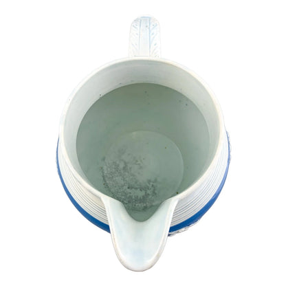 1810’s Chetham and Woolley Georgian blue jasperware cider jug featuring putti