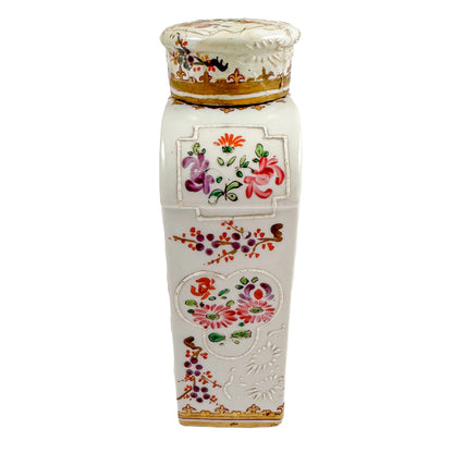 1870's Porcelain de Paris "Chinese export" Duke of Sutherland armorial tea cannister