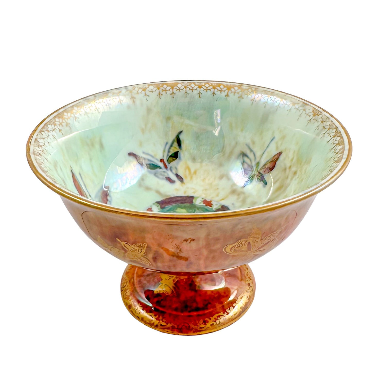 1920's Wedgwood Daisy Makeig-Jones lustre porcelain butterfly bowl, design Z4830/H