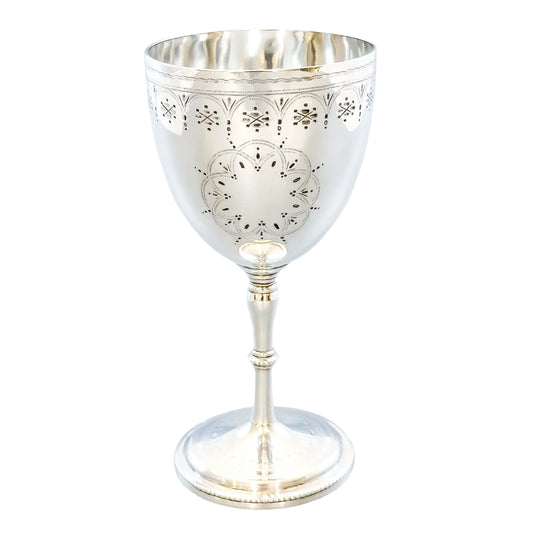 Mid-Victorian sterling silver chalice