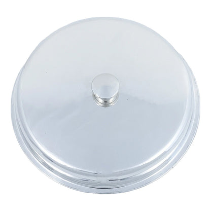 Art Deco silver plated round entrée serving tureen dish with original liner, Goldsmiths Co