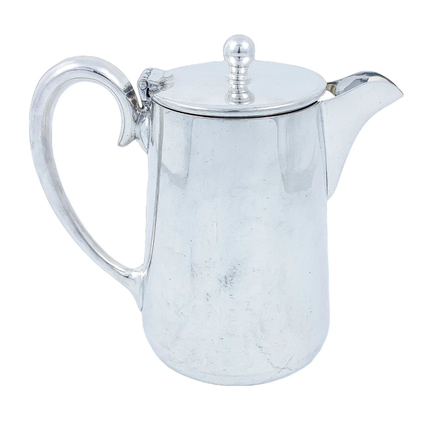 Art Deco silver plated 3 piece coffee / tea set comprising teapot, milk jug and sugar bowl