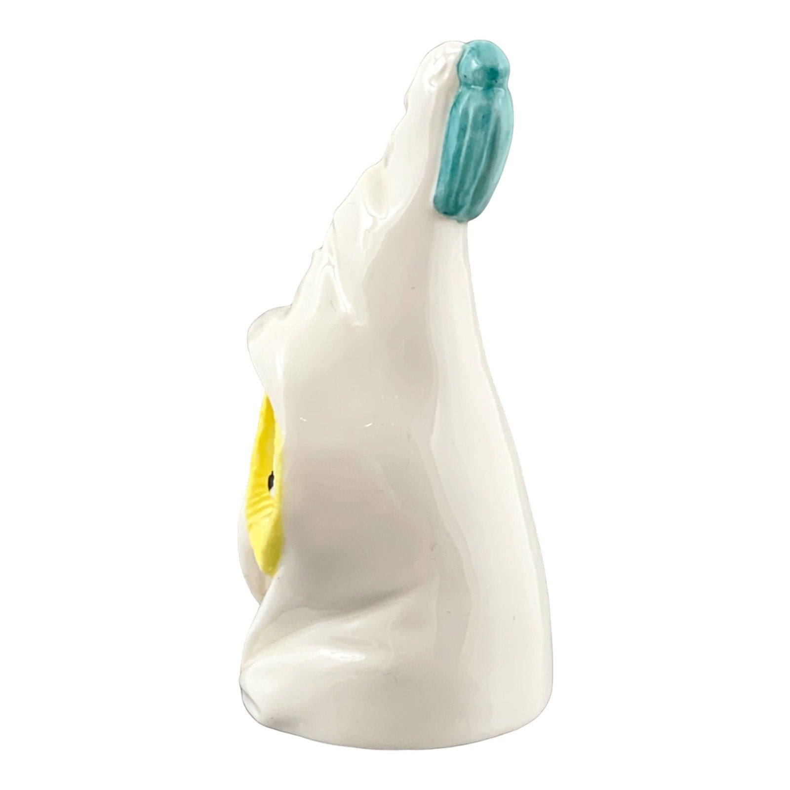Vintage hand painted Royal Worcester porcelain candle snuffer surprised "Owl"