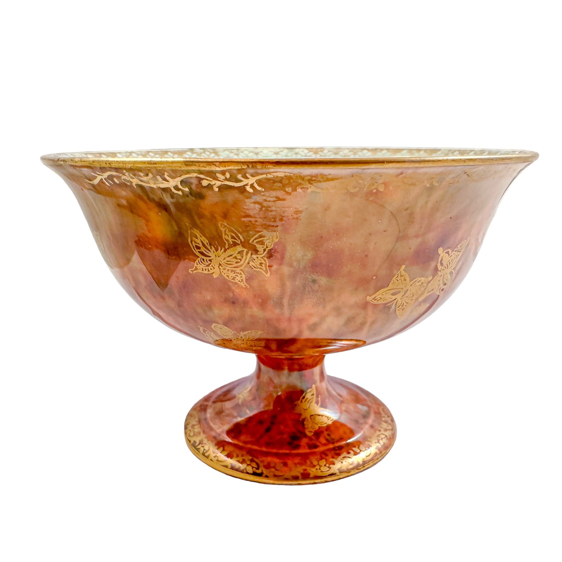 1920's Wedgwood Daisy Makeig-Jones lustre porcelain butterfly bowl, design Z4830/H