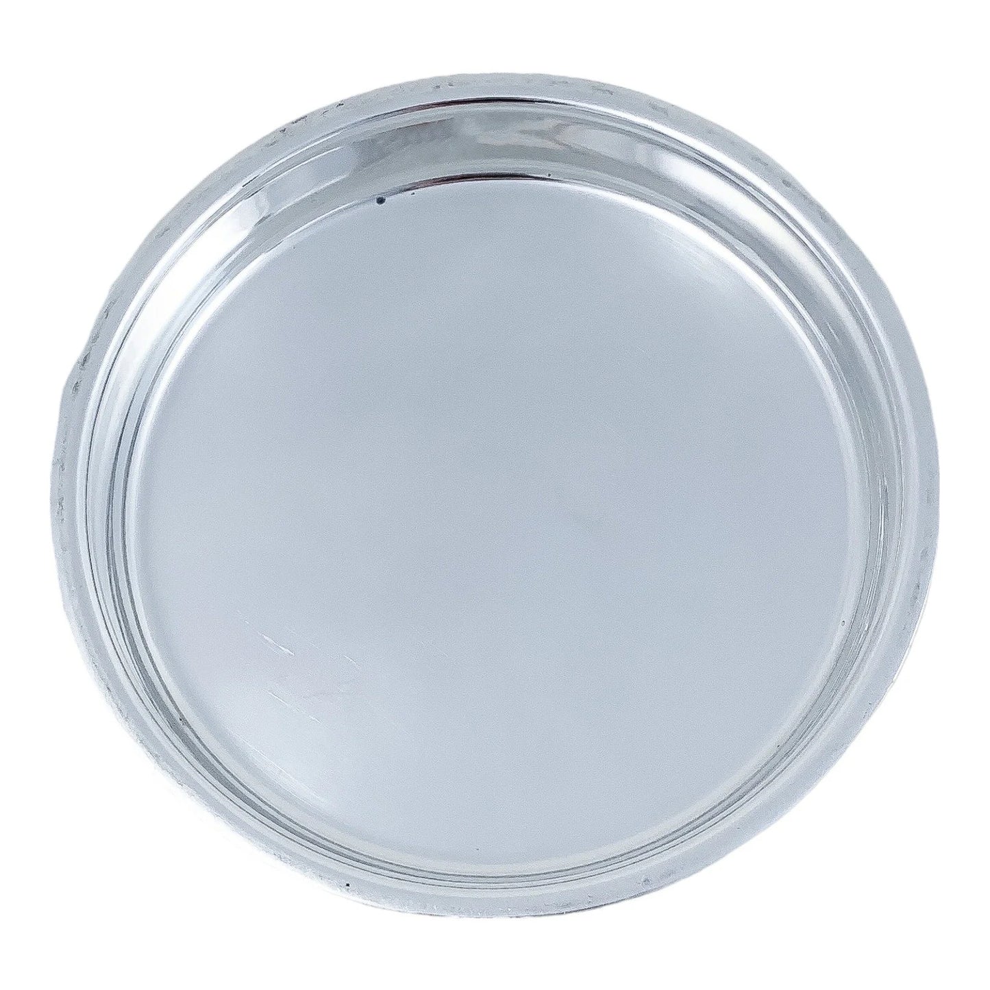 Art Deco silver plated round entrée serving tureen dish with original liner, Goldsmiths Co