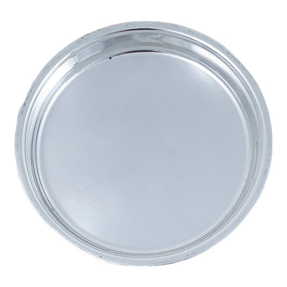 Art Deco silver plated round entrée serving tureen dish with original liner, Goldsmiths Co