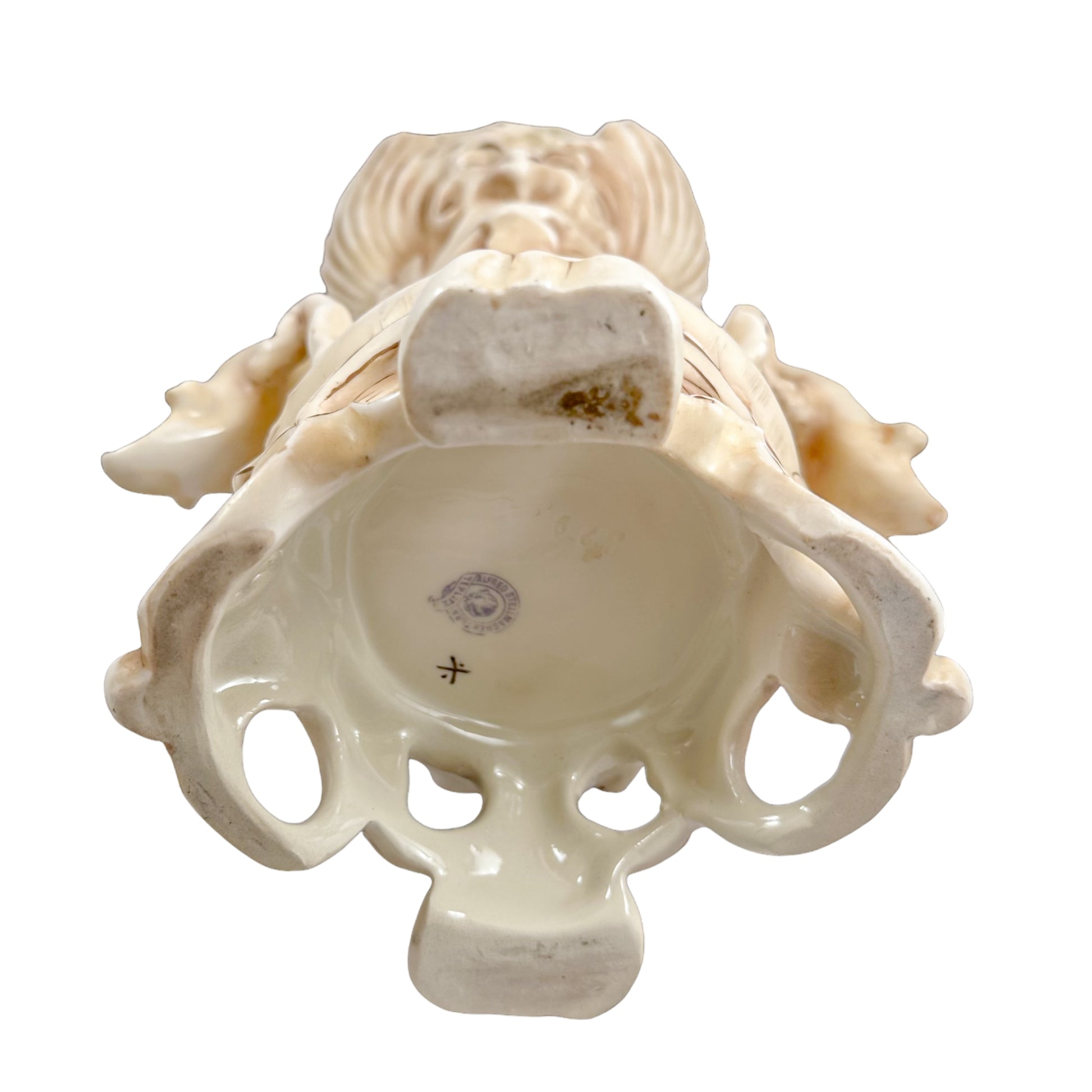 Art Nouveau Alfred Stellmacher for Turn Teplitz porcelain grotesque vase