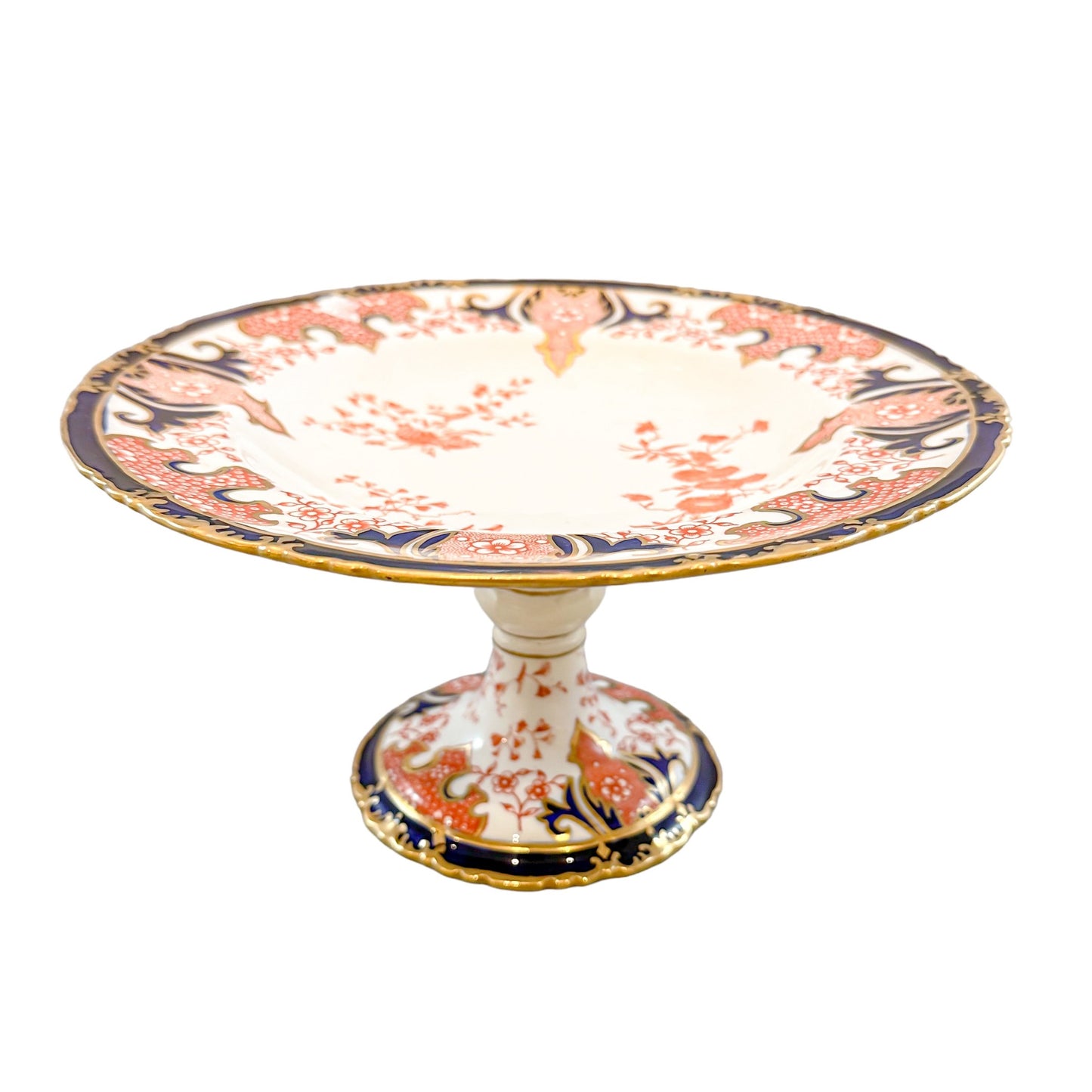 Victorian Royal Crown Derby Imari pedestal cake stand