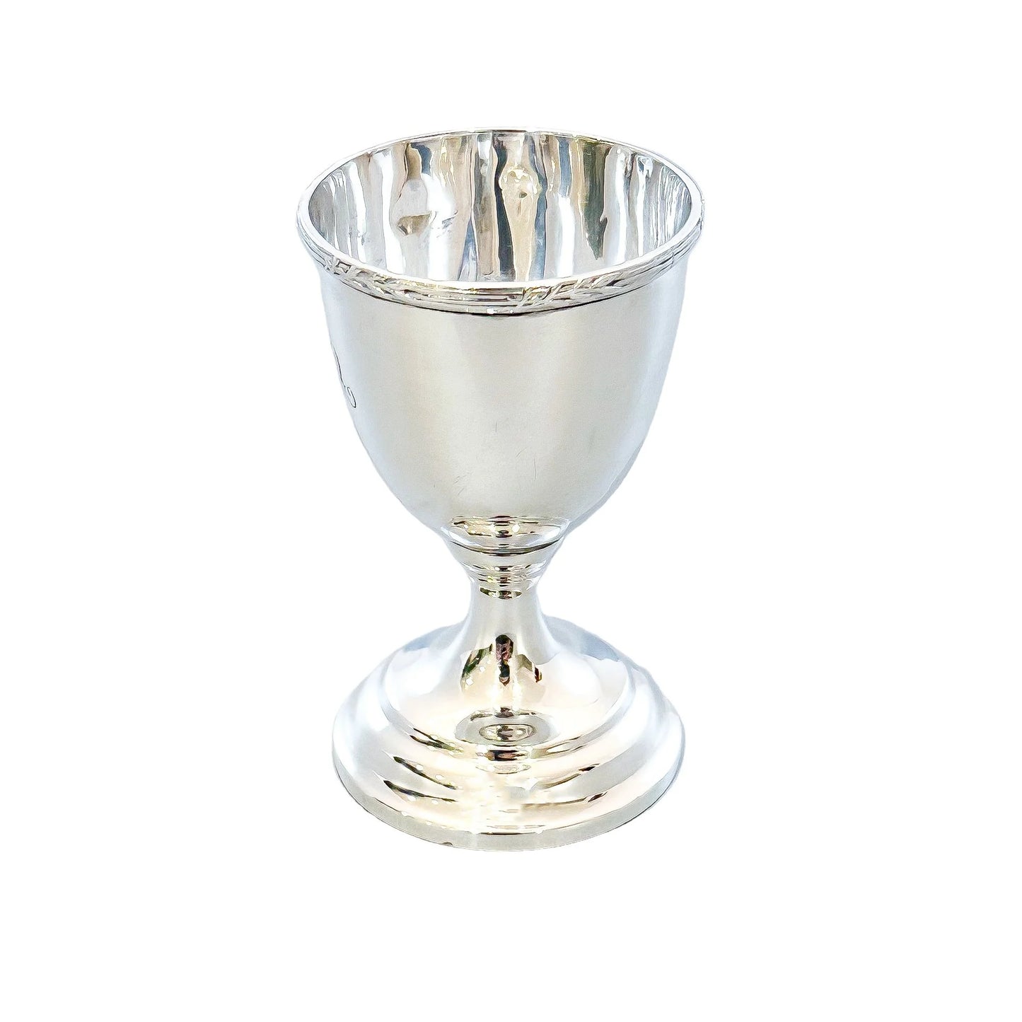 Edwardian sterling silver egg cup / shot glass / Christening or Kiddush cup