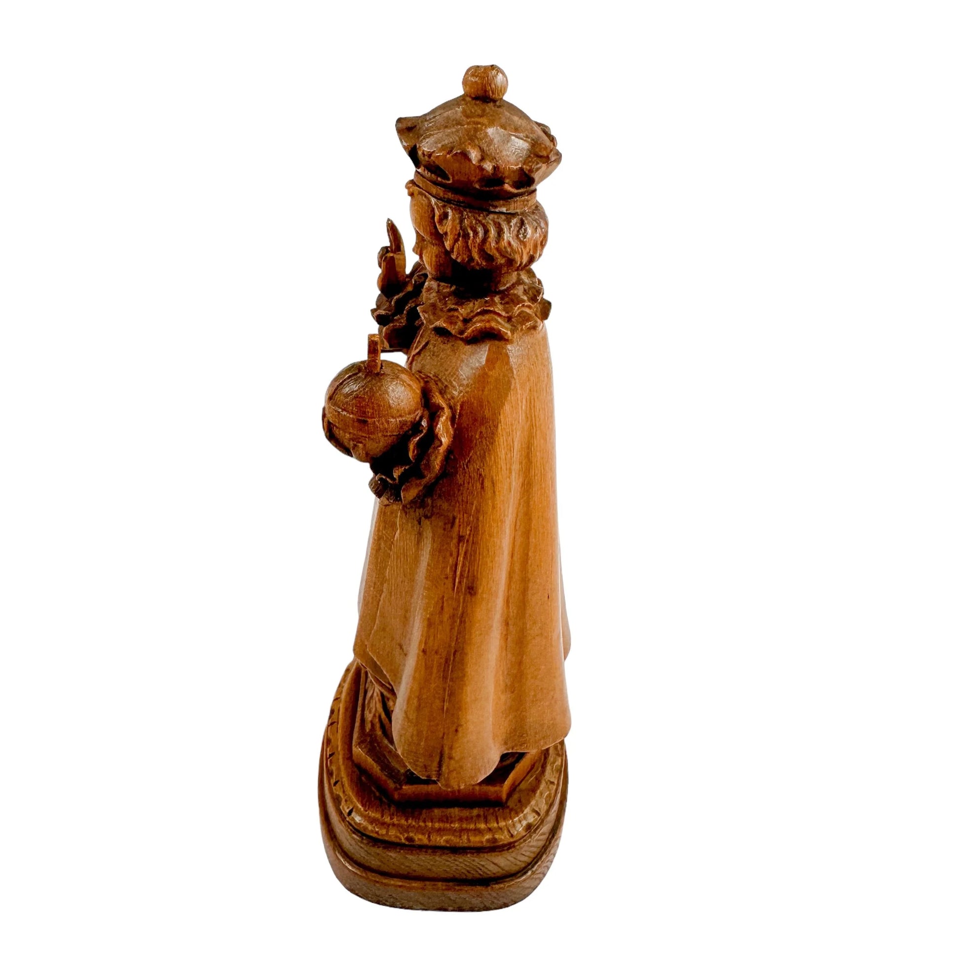 19th century carved oak figurine model of the Infant Jesus of Prague