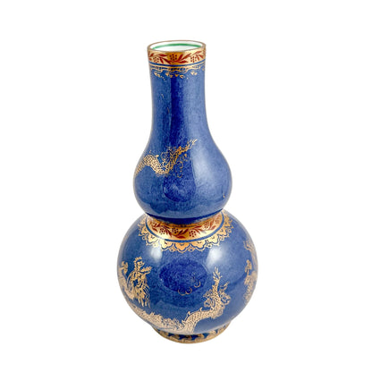 1900's Daisy Makeig-Jones for Wedgwood porcelain double gourd "Celestial Dragon" vase