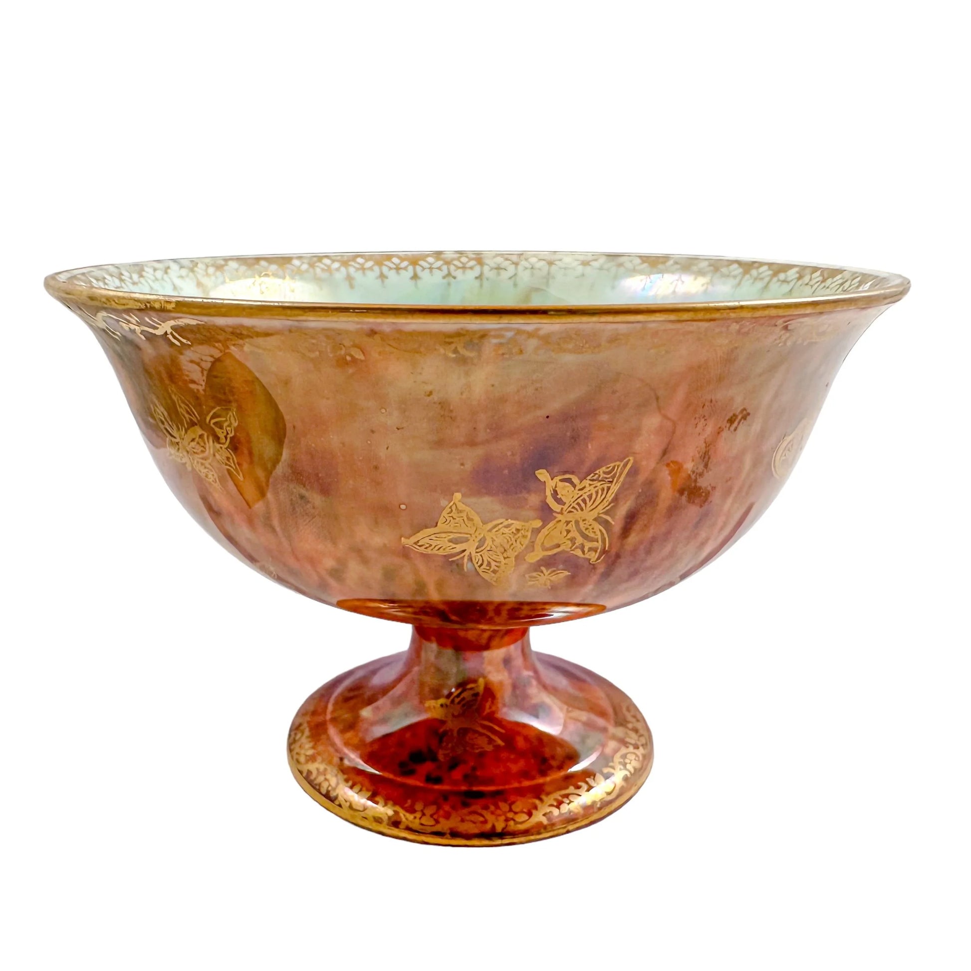 1920's Wedgwood Daisy Makeig-Jones lustre porcelain butterfly bowl, design Z4830/H