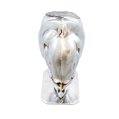 Edwardian style sterling silver elephant pin cushion