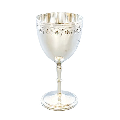 Mid-Victorian sterling silver chalice