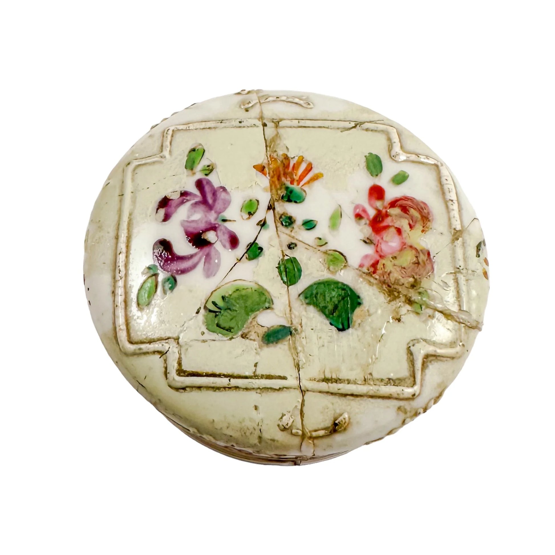 1870's Porcelain de Paris "Chinese export" Duke of Sutherland armorial tea cannister