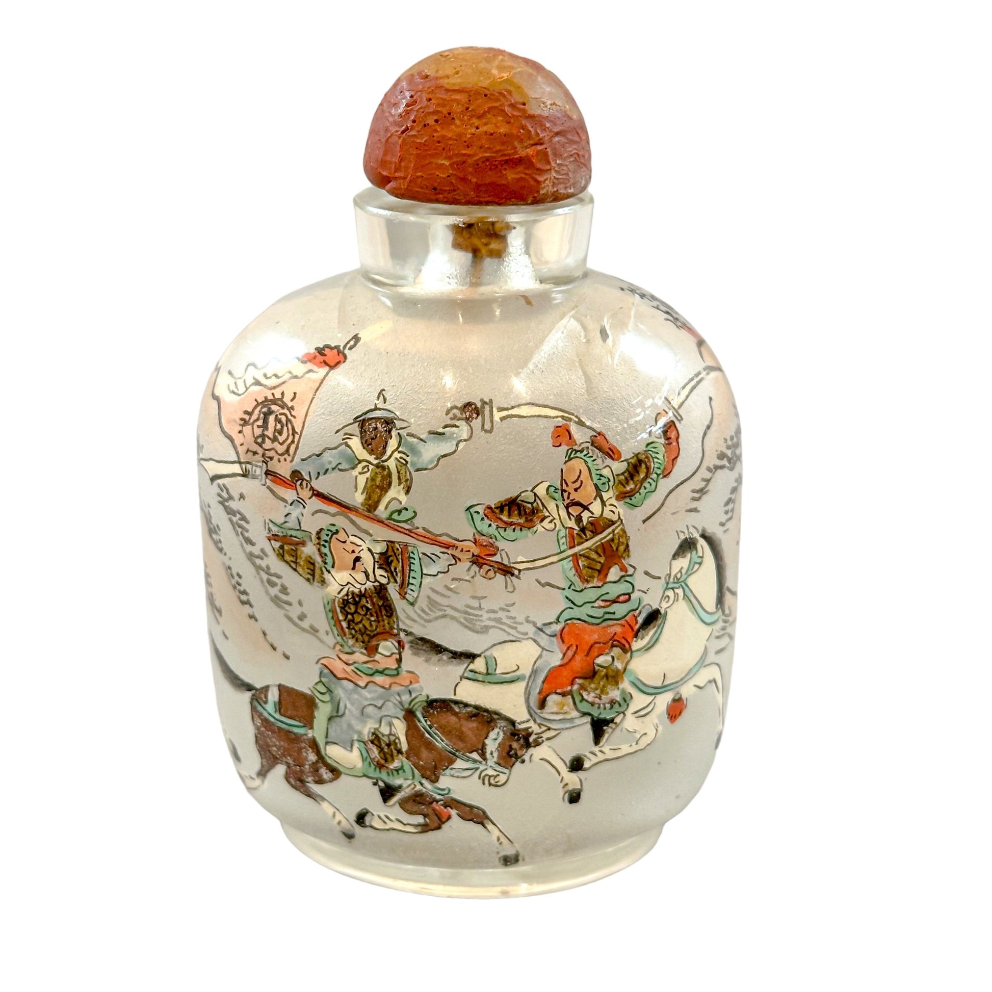 Qing dynasty Yong Shoutian "Romance of the Three Kingdoms" snuff bottle