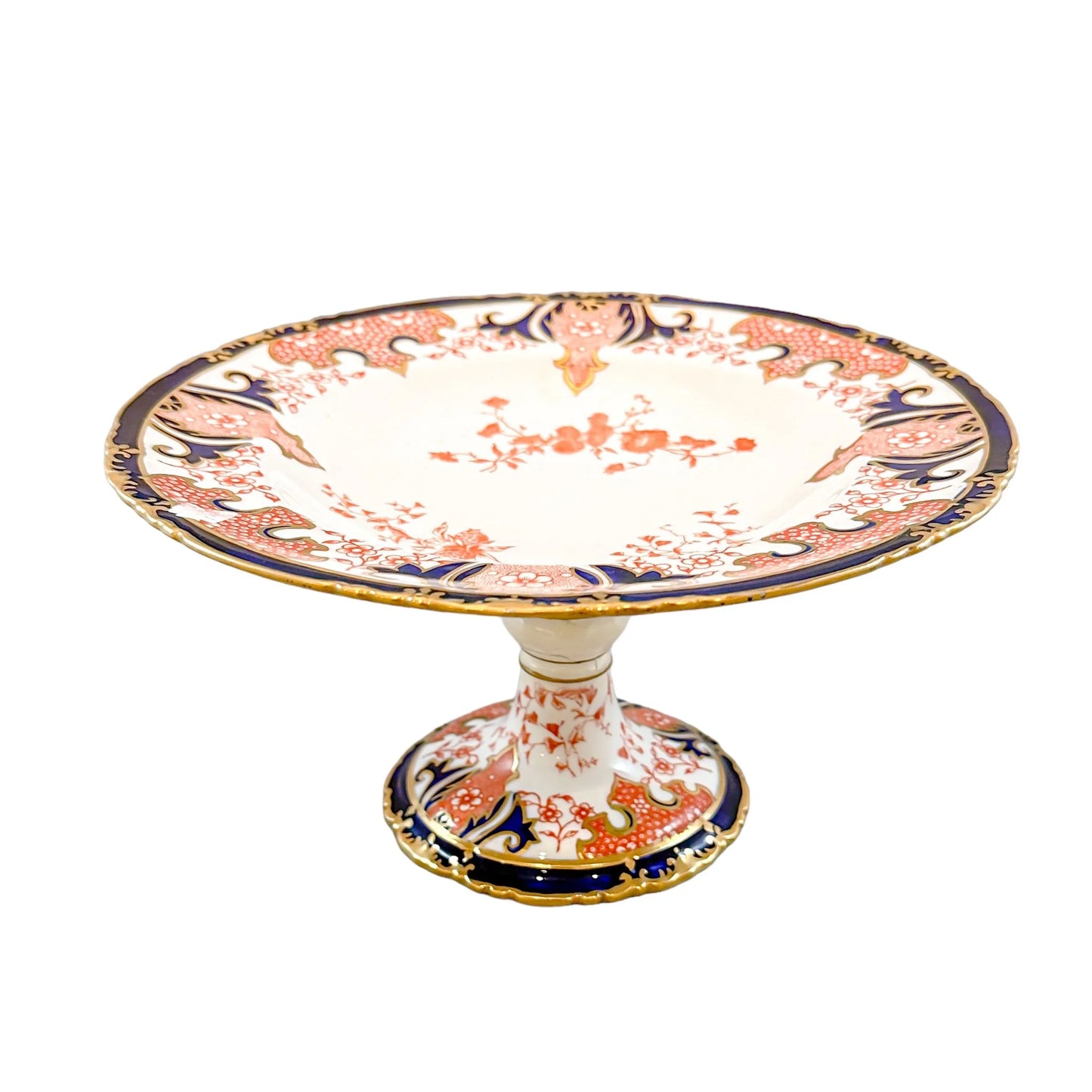 Victorian Royal Crown Derby Imari pedestal cake stand