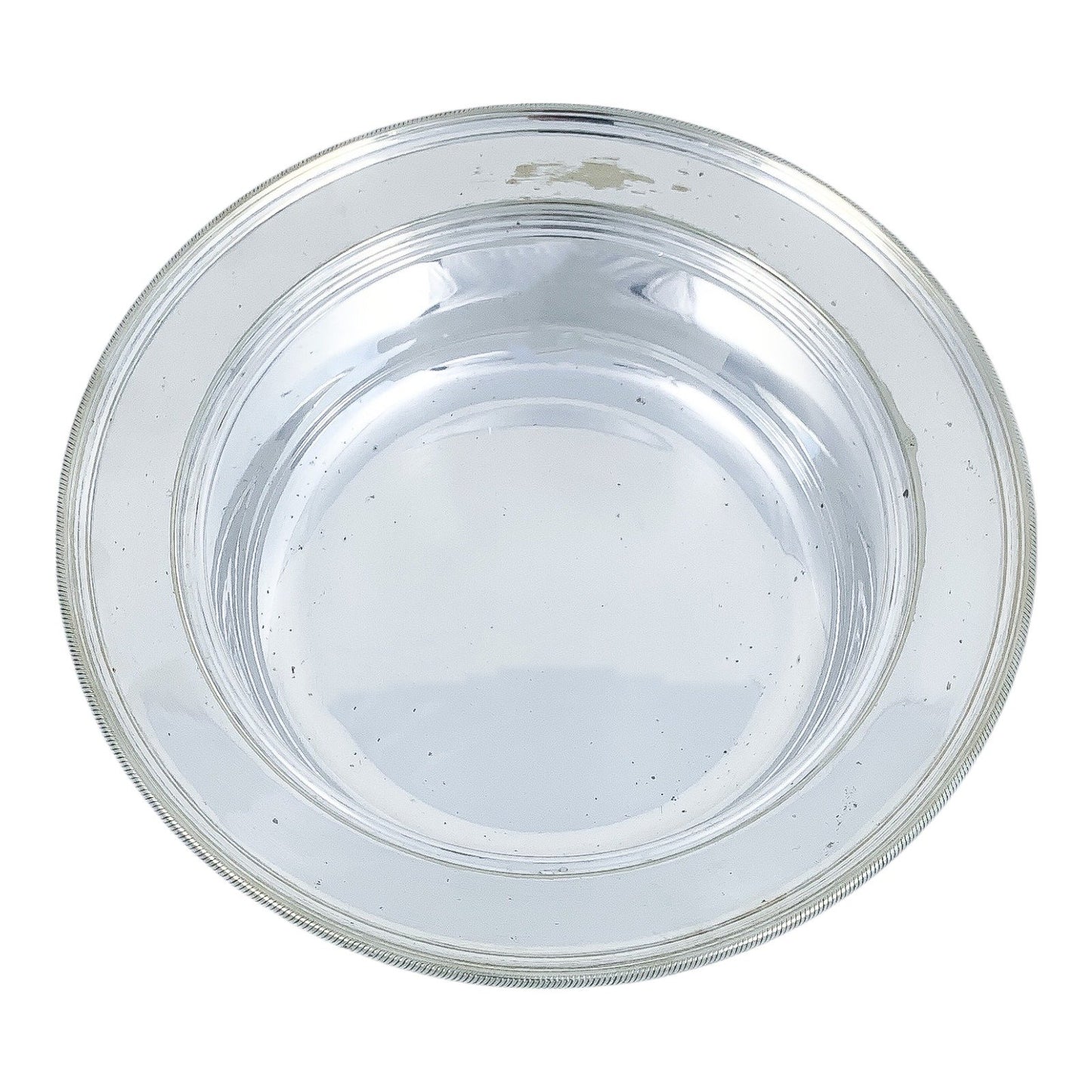 Art Deco silver plated round entrée serving tureen dish with original liner, Goldsmiths Co