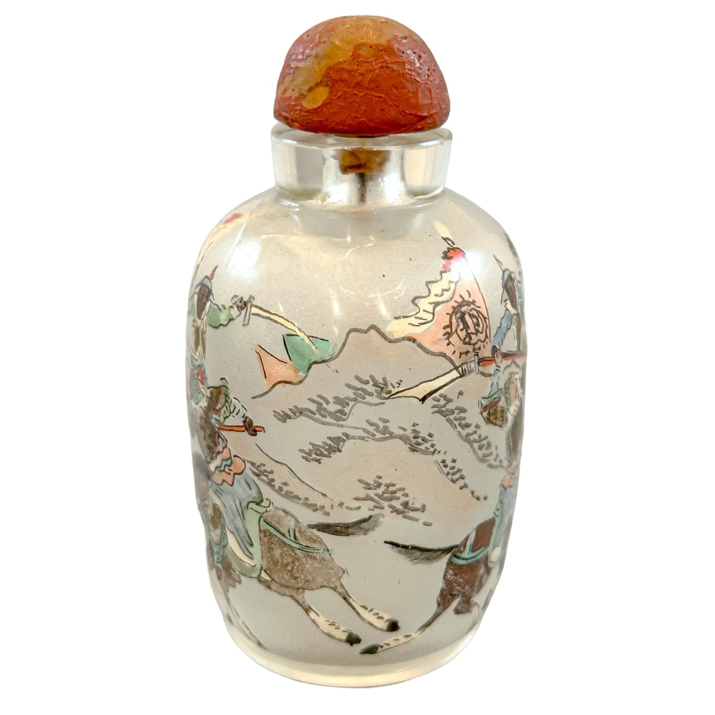 Qing dynasty Yong Shoutian "Romance of the Three Kingdoms" snuff bottle