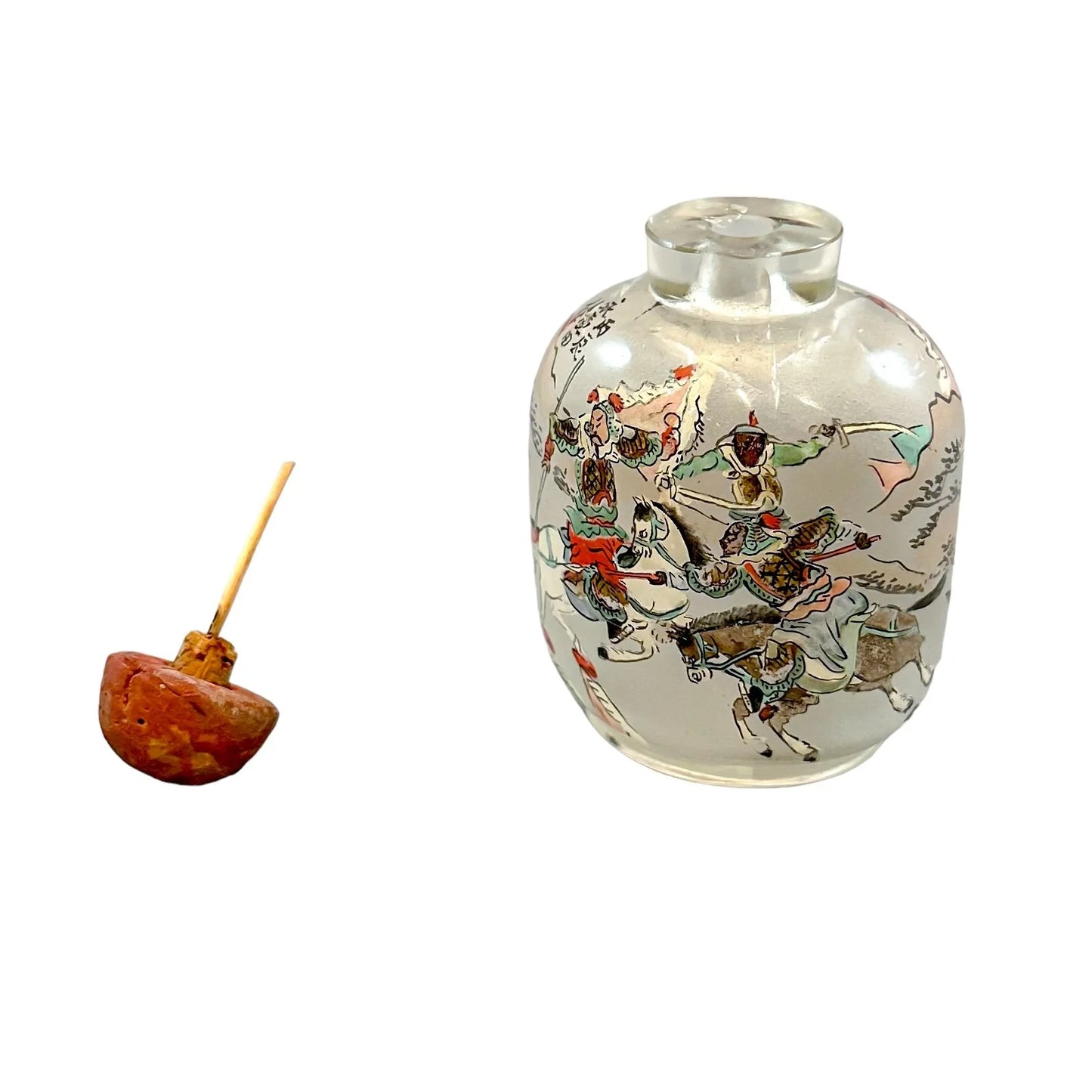 Qing dynasty Yong Shoutian "Romance of the Three Kingdoms" snuff bottle