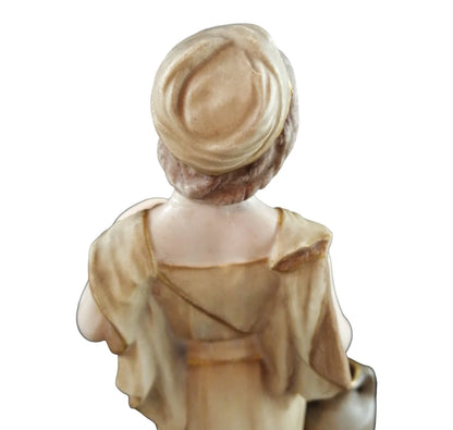 Art Nouveau Royal Vienna porcelain figurine of young woman water carrier holding a jar, model 1412